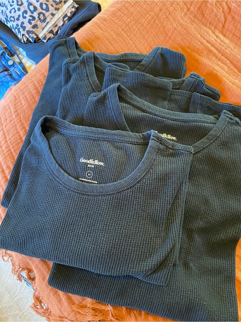 Goodfellow & Co Men's Crewneck Thermal Sweater - Black